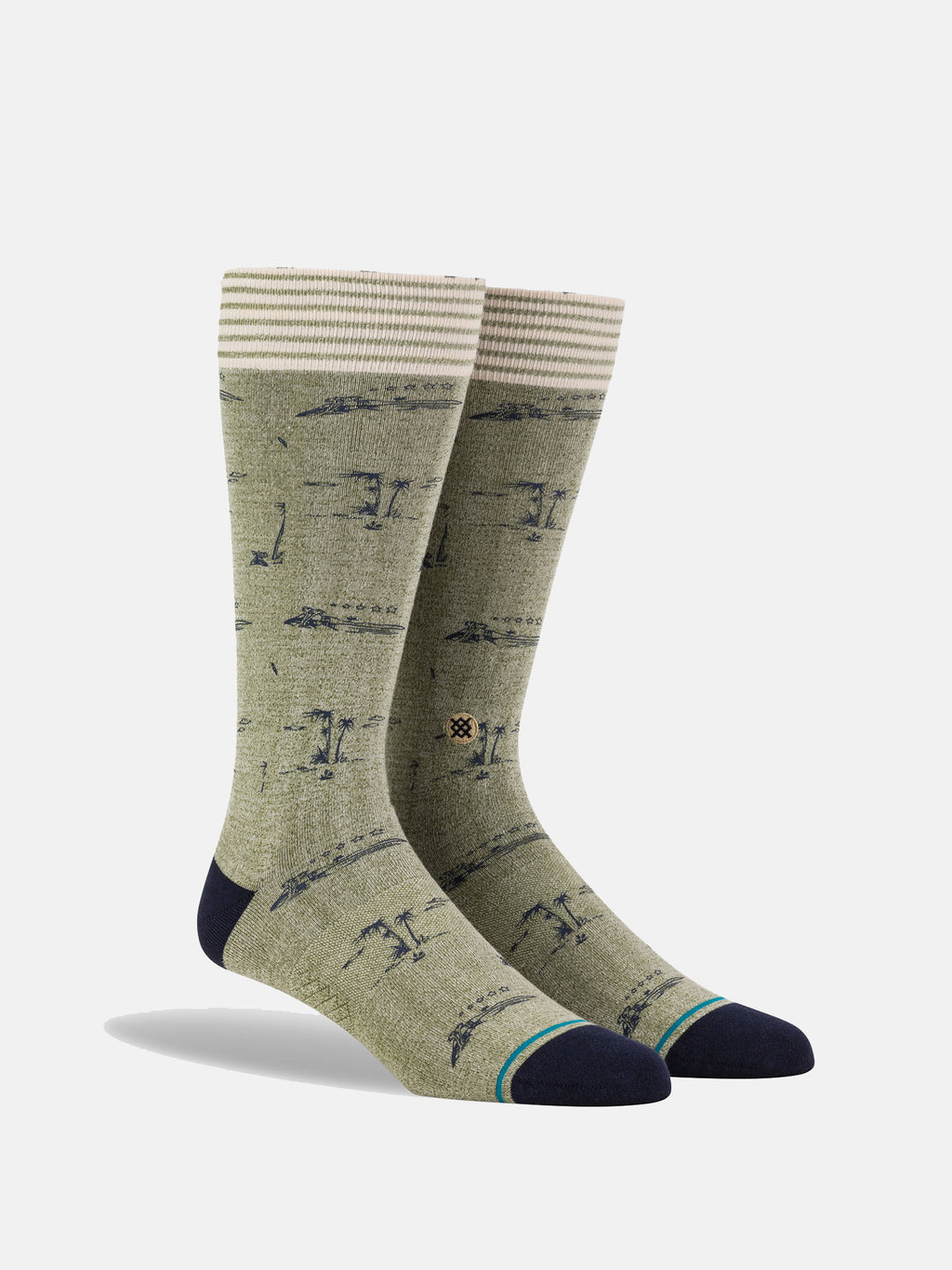 Stance Isle Tropics Crew Socks - Saint Bernard