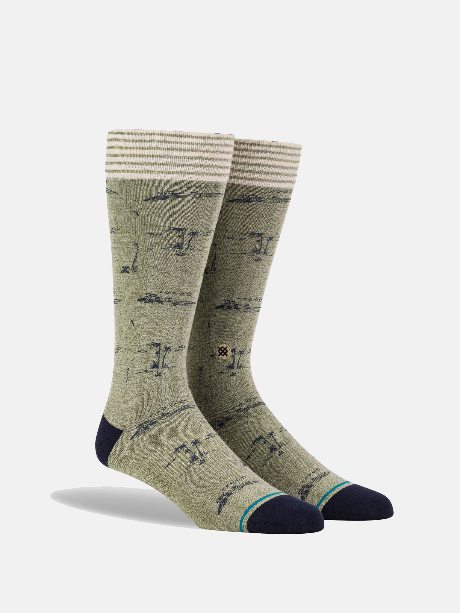 Stance Isle Tropics Crew Socks - Saint Bernard