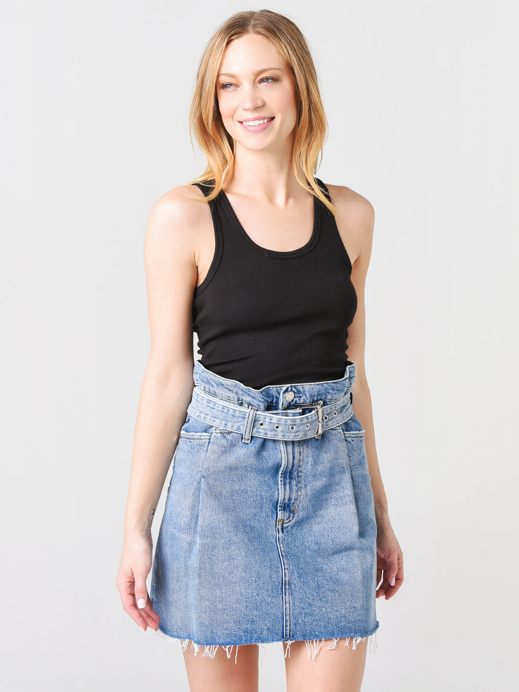 Agolde Women's Rib Tank Bodysuit - Saint Bernard