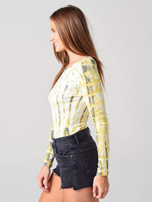 AGOLDE Women's Leila Long-Sleeve Bodysuit