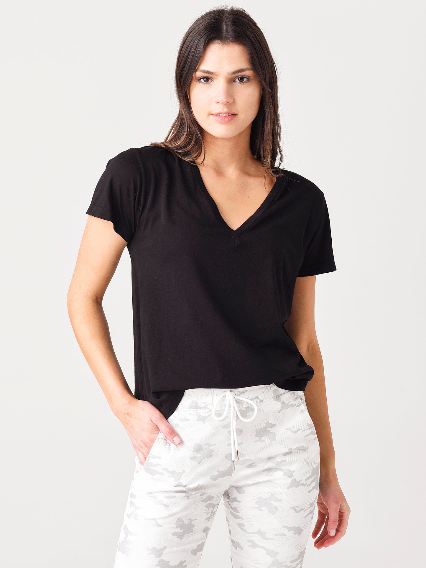 Agolde Women's Thea V-Neck T-Shirt - Saint Bernard