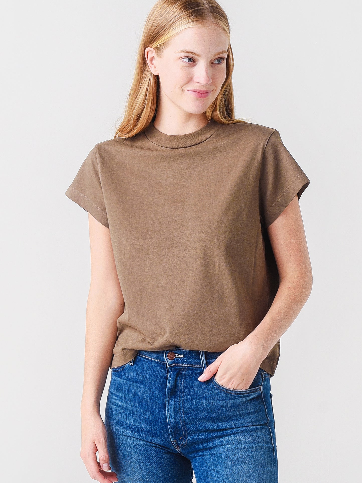 Agolde Women's Anika Cap Sleeve Tee - Saint Bernard