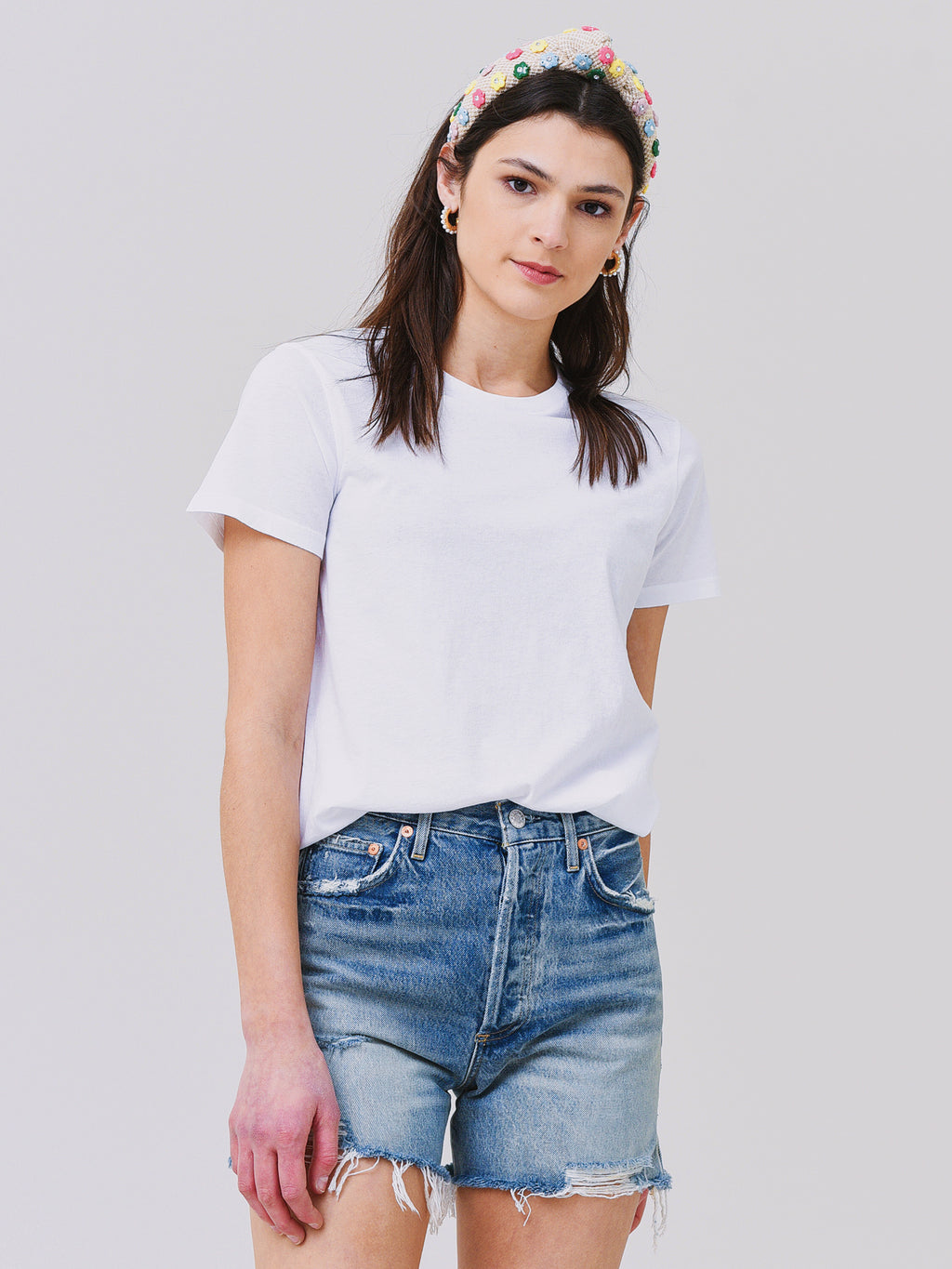Agolde Women's Rena Crewneck T-Shirt - Saint Bernard