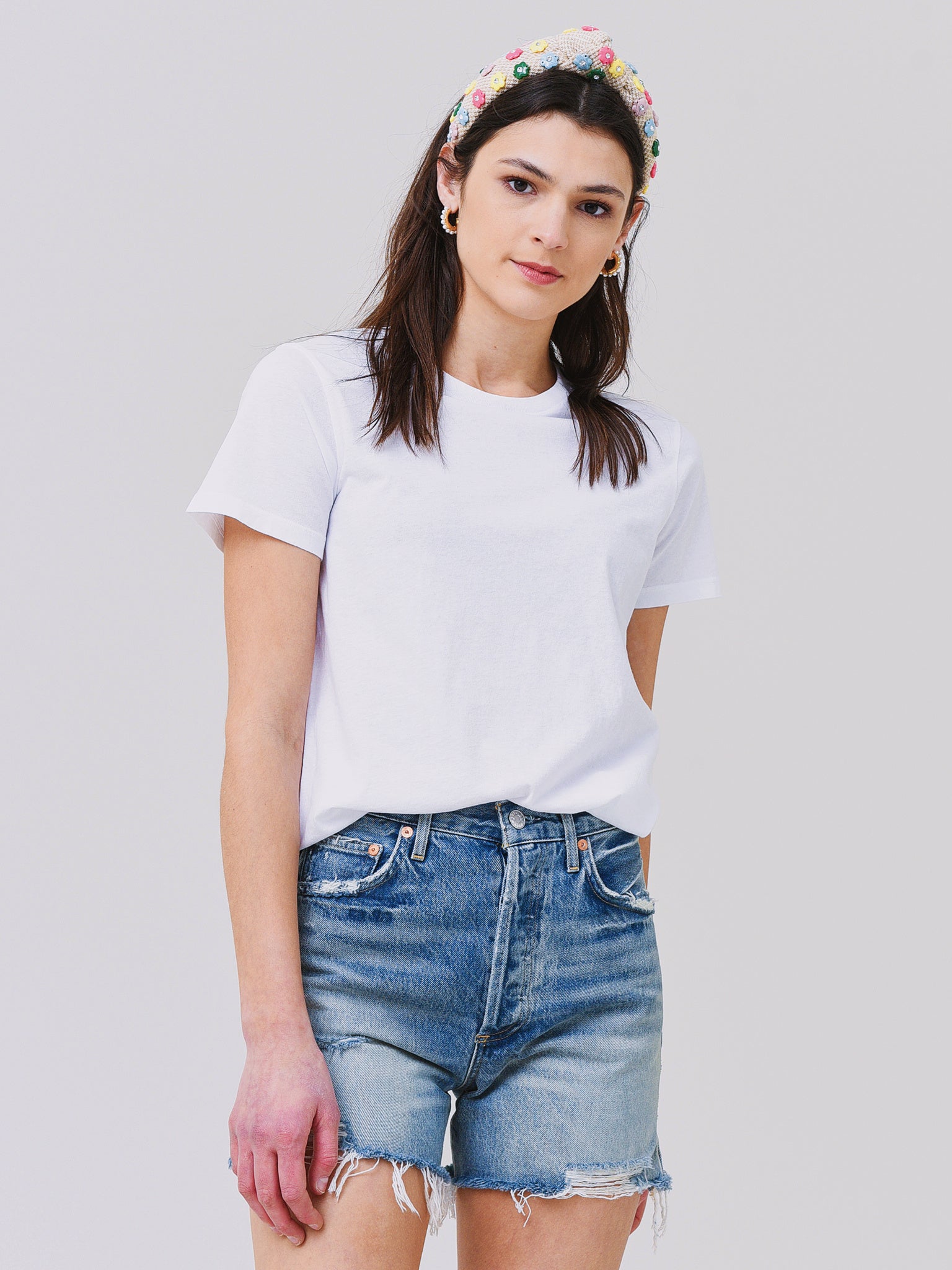 Agolde Women's Rena Crewneck T-Shirt - Saint Bernard