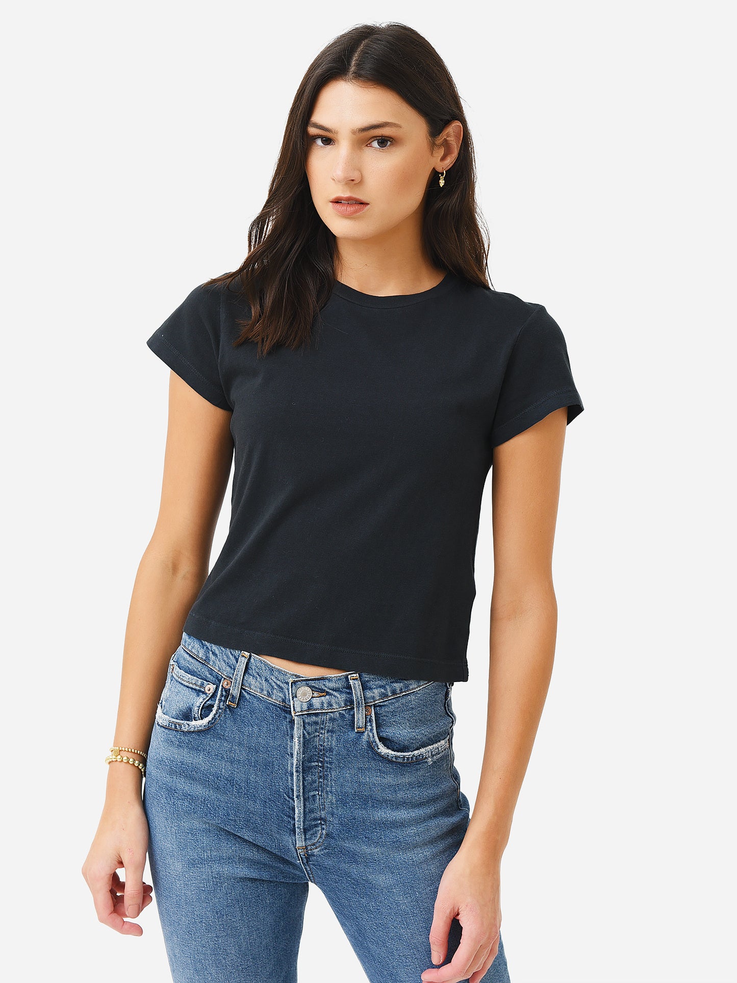 Agolde Women's Adine Shrunken Tee - Saint Bernard