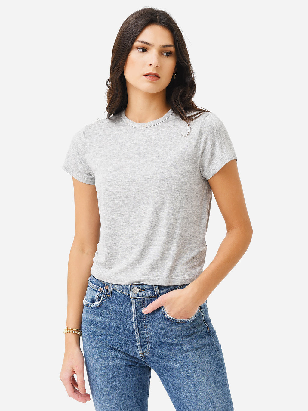 Agolde Women's Adine Shrunken Tee - Saint Bernard