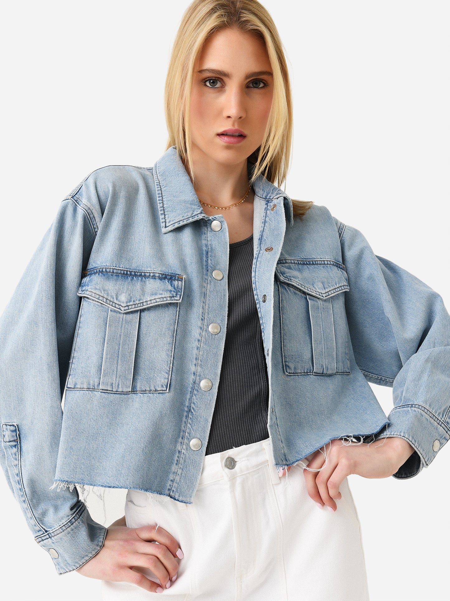 Agolde Women's Nyx Denim Shirt - Saint Bernard