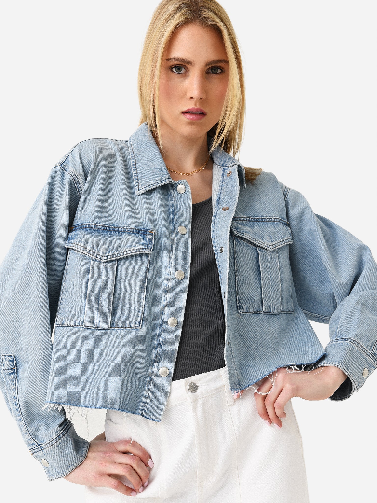 Agolde Women's Nyx Denim Shirt - Saint Bernard