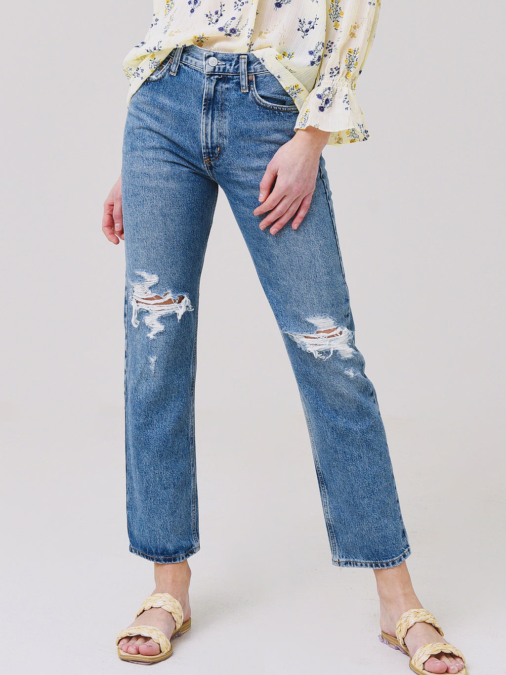Agolde Women's Mia Jean - Saint Bernard