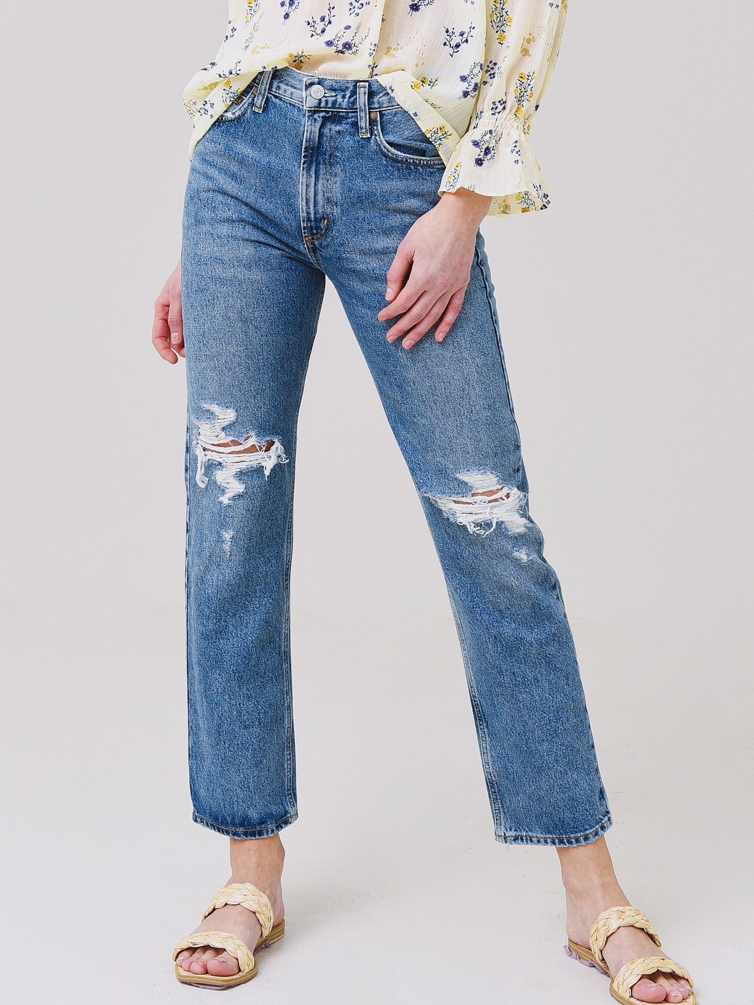 Agolde Women's Mia Jean - Saint Bernard