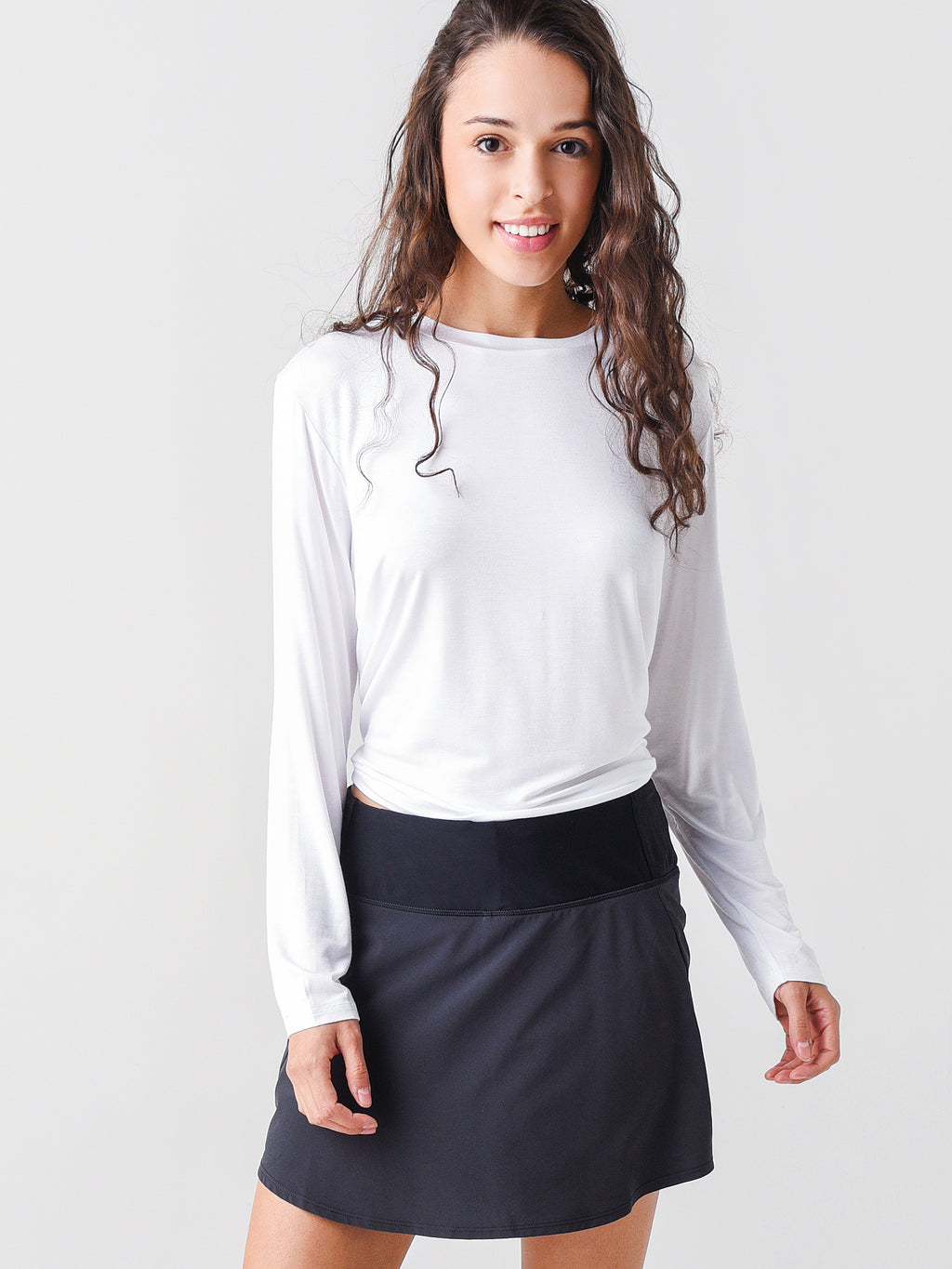 Addison Bay Women's Tie-Back Long Sleeve Top - Saint Bernard