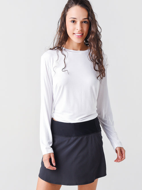 Addison Bay Women's Tie-Back Long Sleeve Top