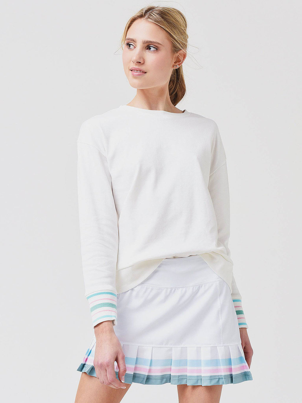 Addison Bay Women's Harbor Island Crewneck - Saint Bernard