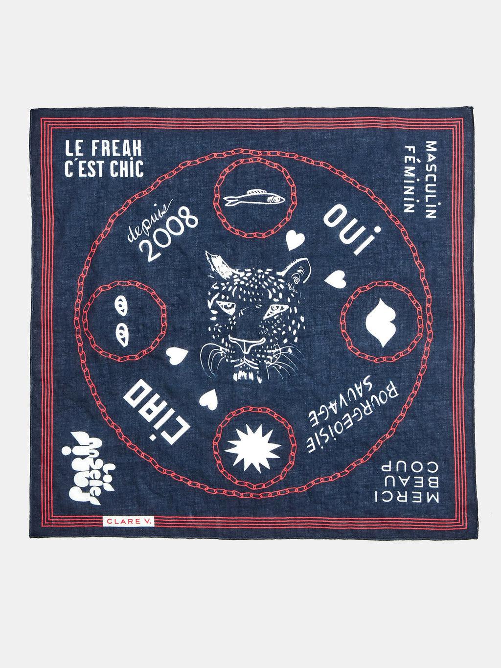 Clare V. Women's Bandana - Saint Bernard