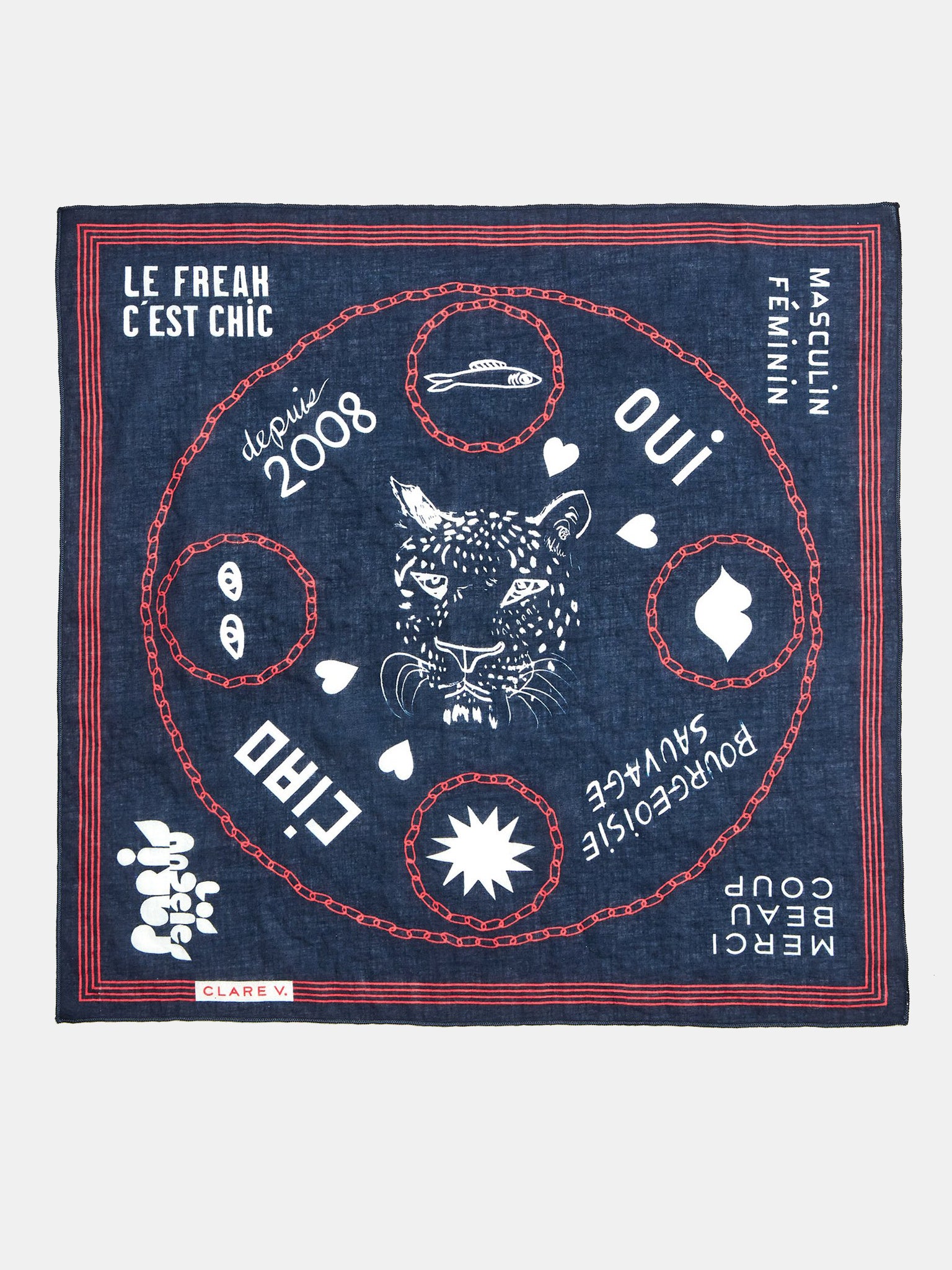Clare V. Women's Bandana - Saint Bernard