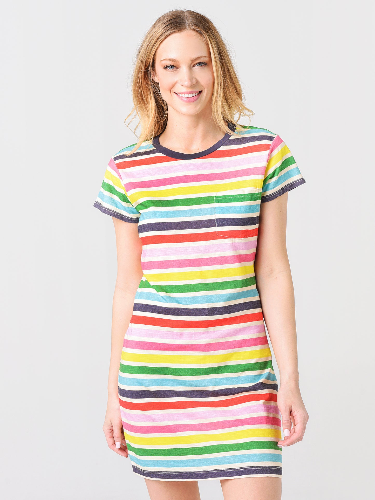 Pam&Gela Striped Dress W/ Pocket