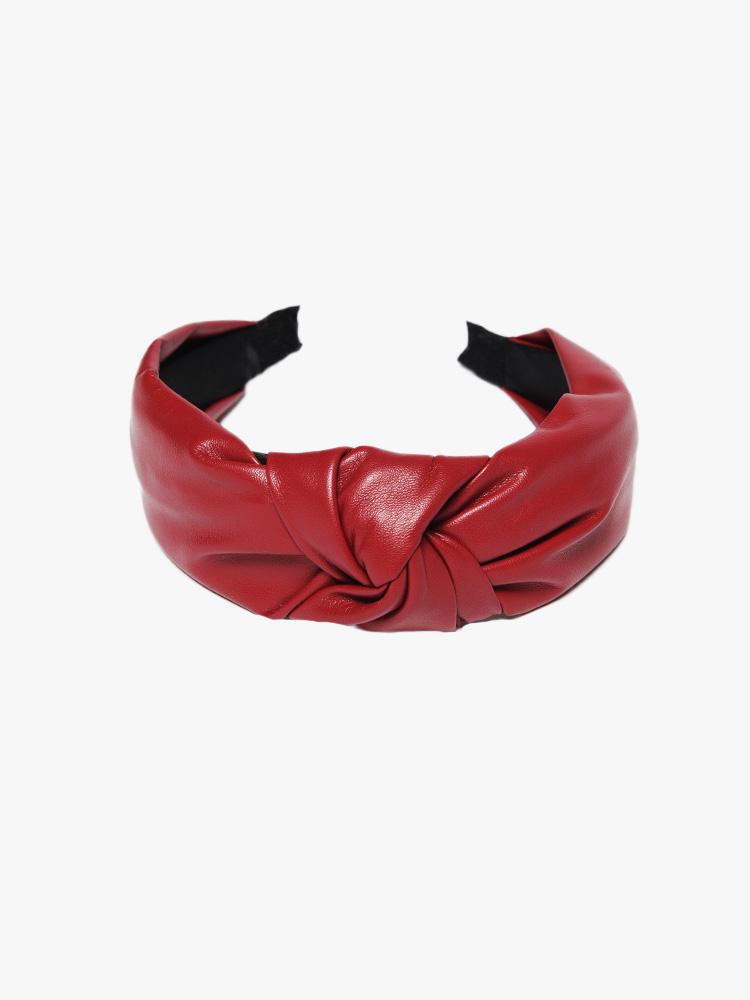 Arthur Jane Claire Faux Leather Headband - Saint Bernard