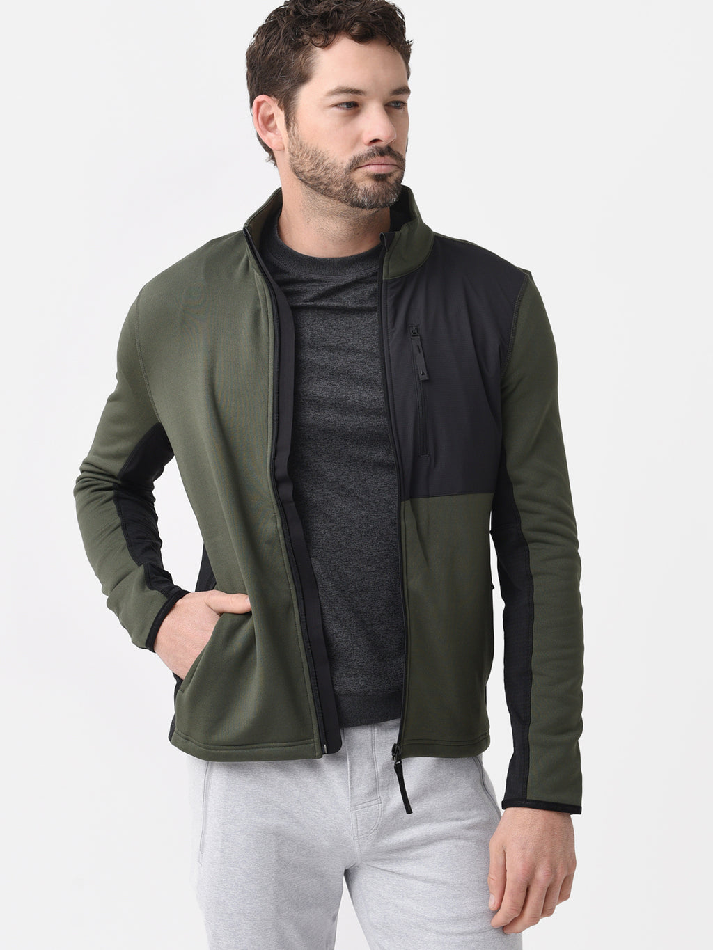 Aztech Mountain Men's Performance Full Zip Fleece - Saint Bernard