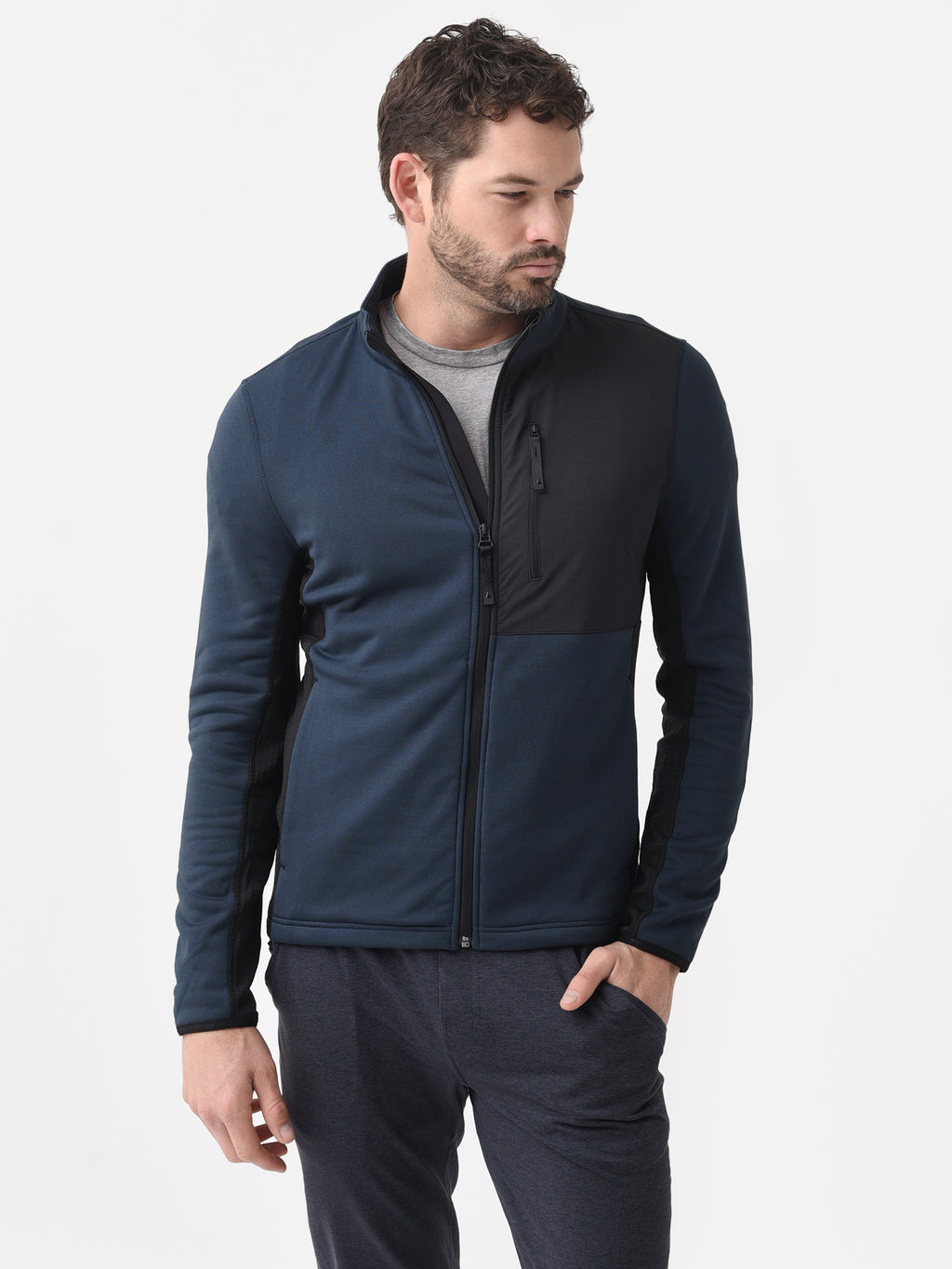 Aztech Mountain Men's Performance Full Zip Fleece - Saint Bernard