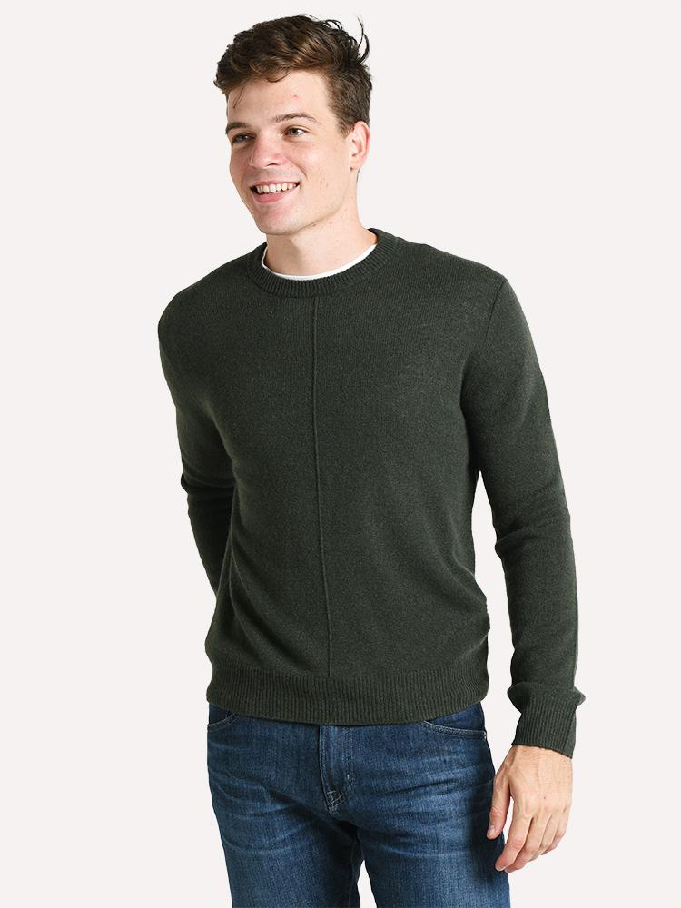 ATM Men's Cashmere Exposed Seam Crew Neck Sweater - Saint Bernard