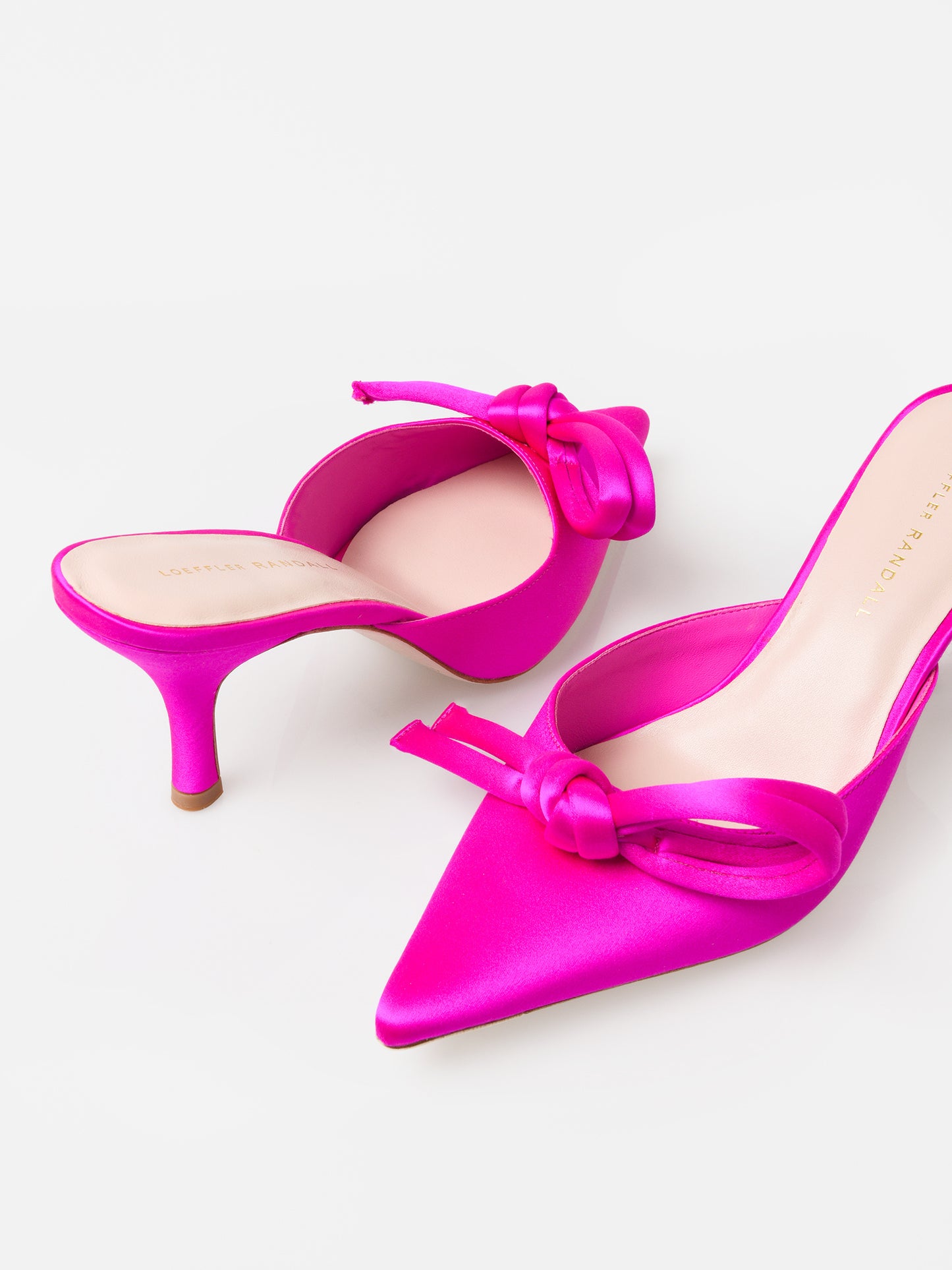 Loeffler Randall Women's Amyra Bow Kitten Mule - Saint Bernard