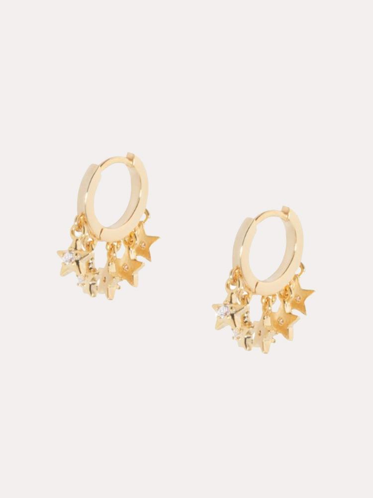 Shashi Anika Star Huggie Earring - Saint Bernard
