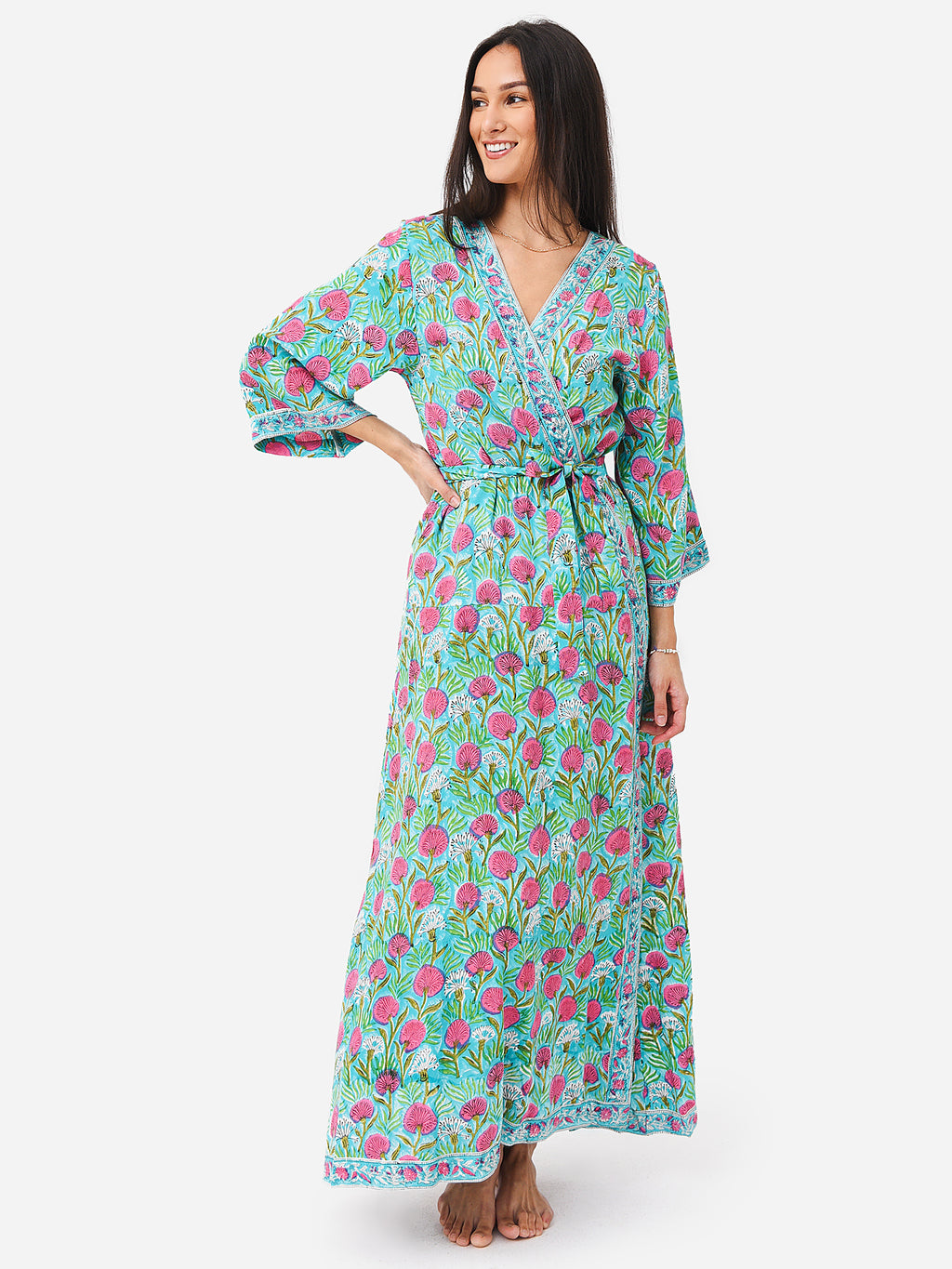 Sur La Vague Women's Aqua Robe - Saint Bernard