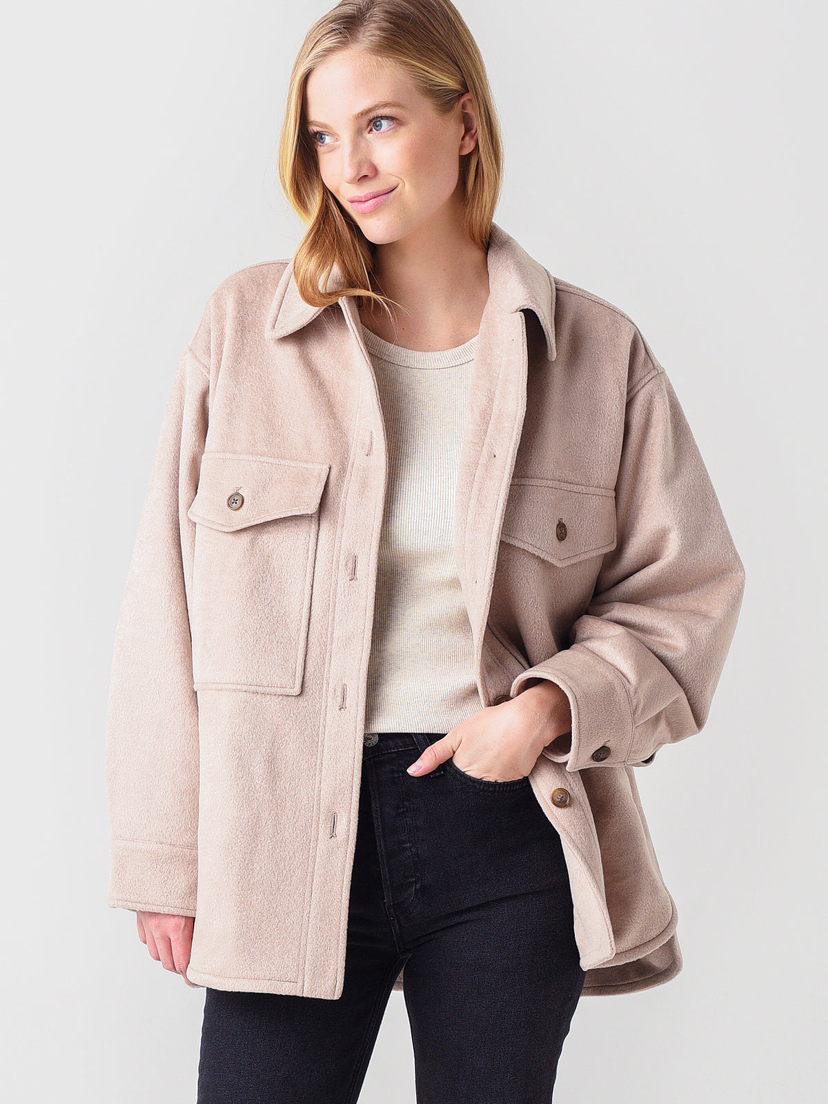 Velvet Women's Ariana Shirt Jacket - Saint Bernard