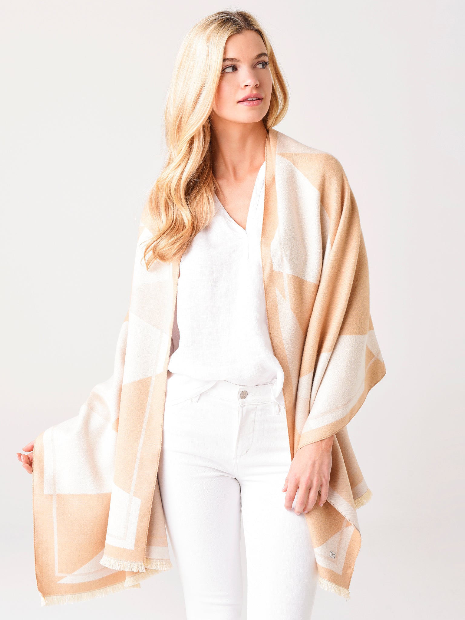 Soia & Kyo Women's Ashlyn Woven Jacquard Scarf - Saint Bernard