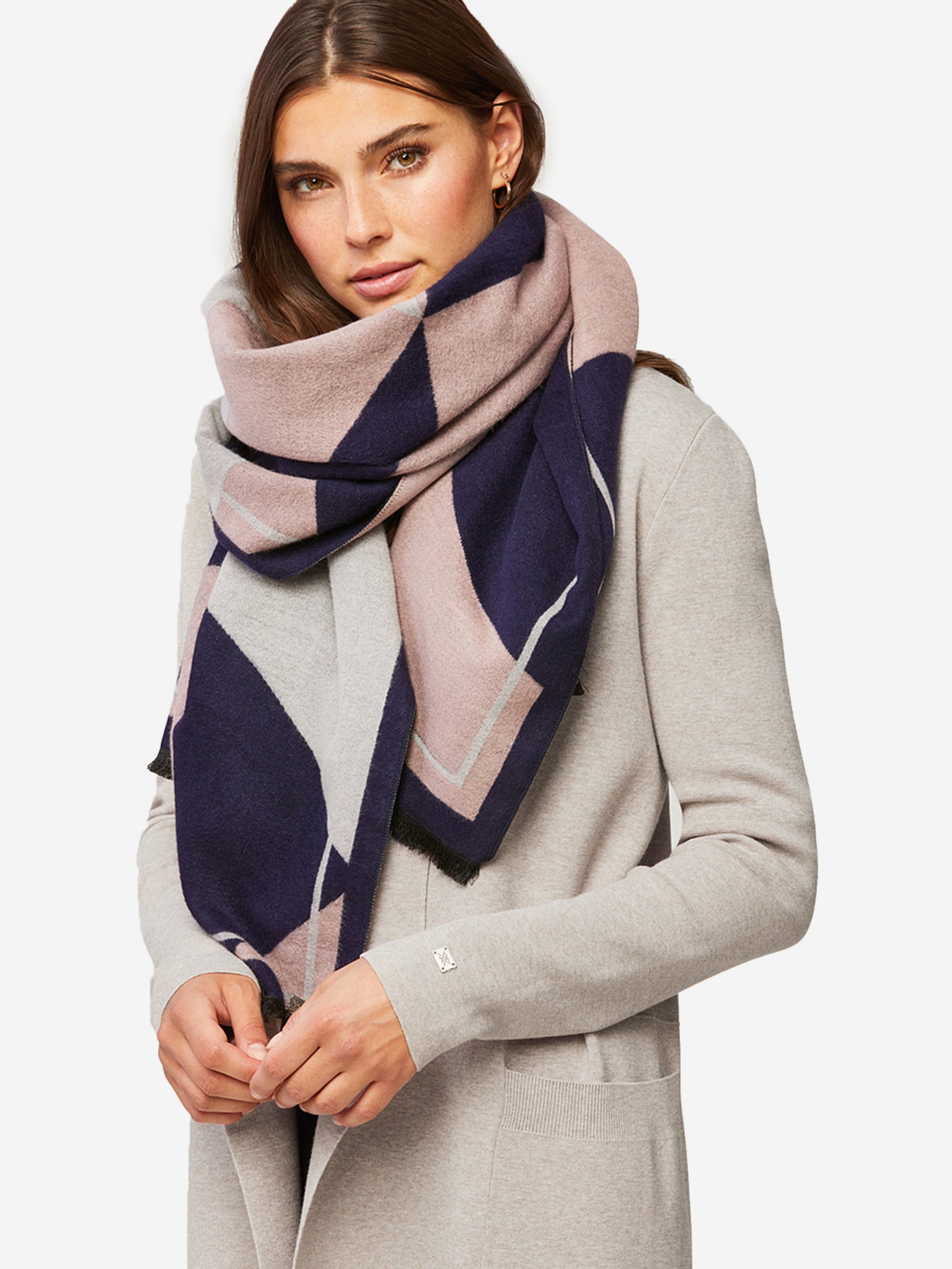 Soia & Kyo Women's Ashlyn Woven Jacquard Scarf - Saint Bernard