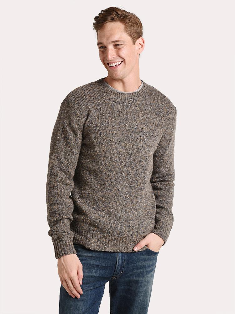 Hartford Donnegal Knit Crew - Saint Bernard