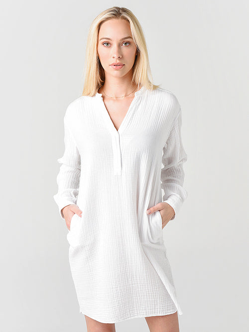 Hartford Women's Room Cotton Woven Shirt Dress