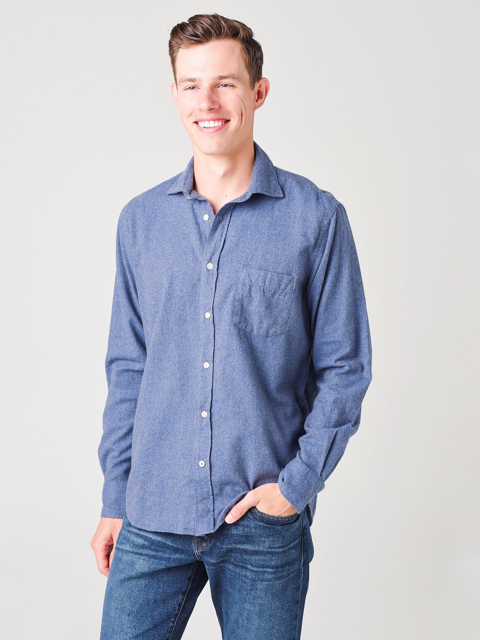Hartford Men's Paul Woven Shirt - Saint Bernard