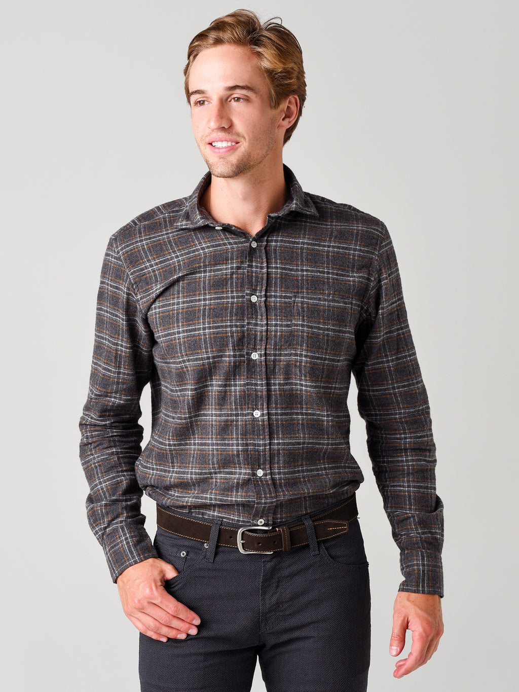 Hartford Men's Paul Woven Shirt - Saint Bernard