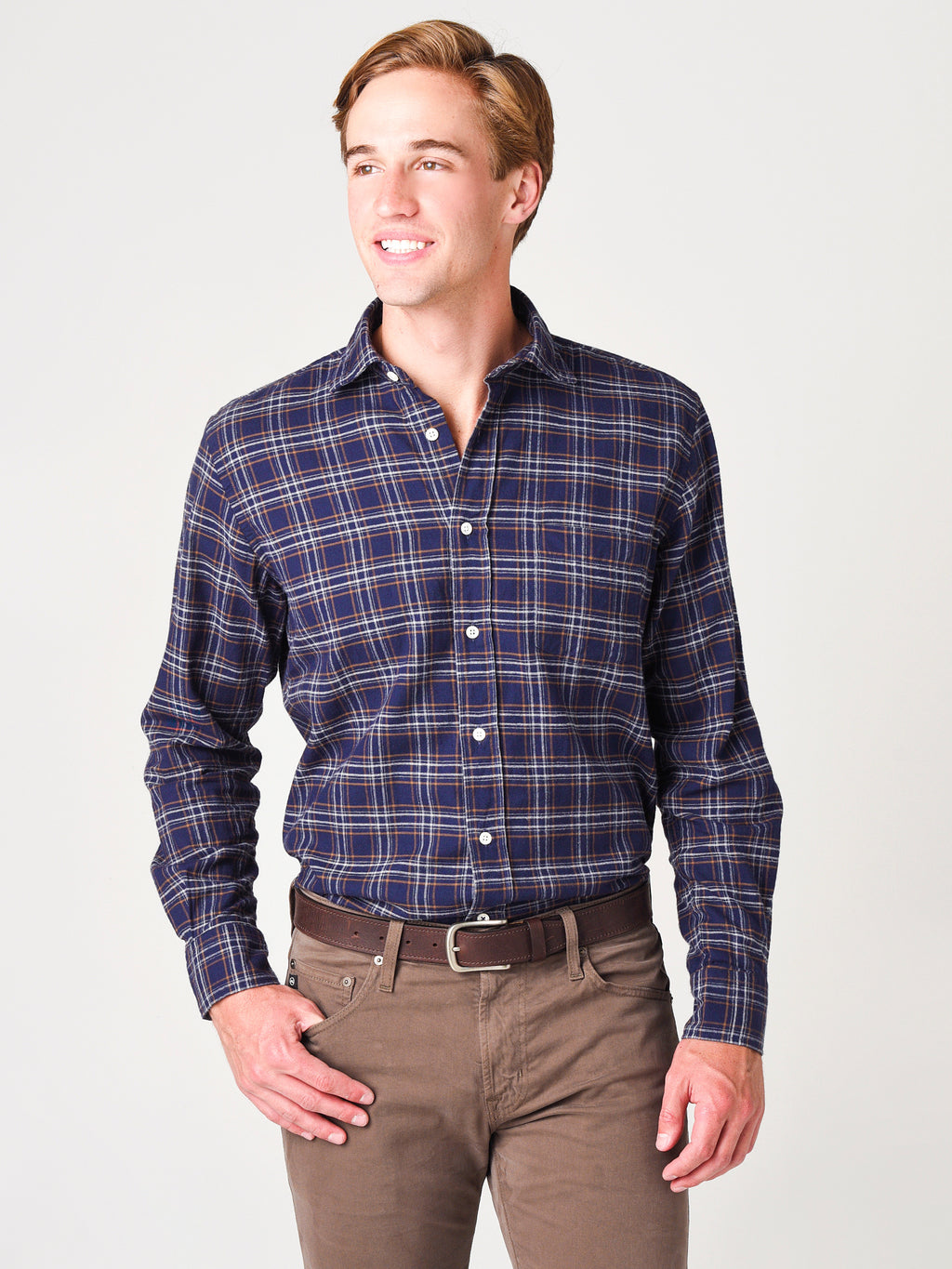 Hartford Men's Paul Woven Shirt - Saint Bernard