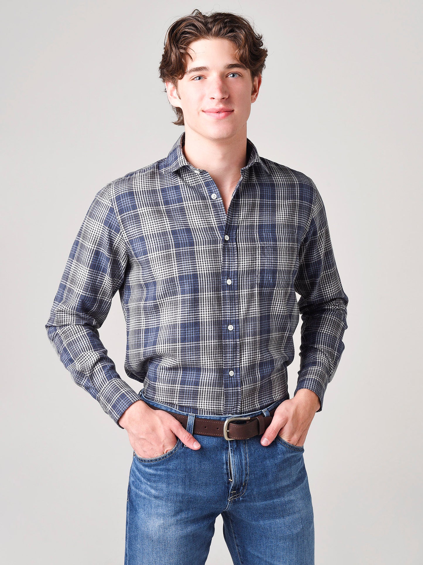 Hartford Men's Paul Woven Shirt - Saint Bernard