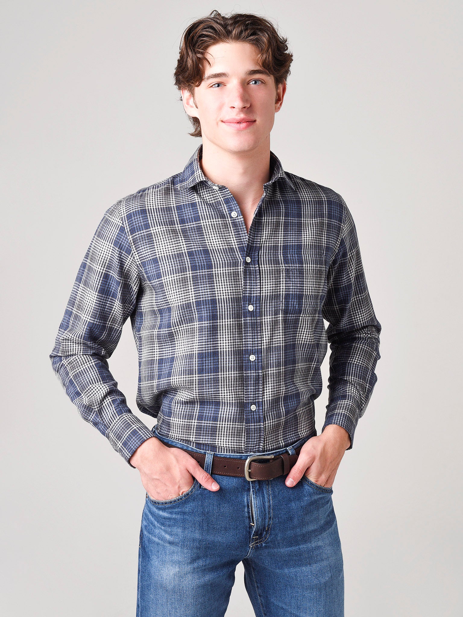 Hartford Men's Paul Woven Shirt - Saint Bernard