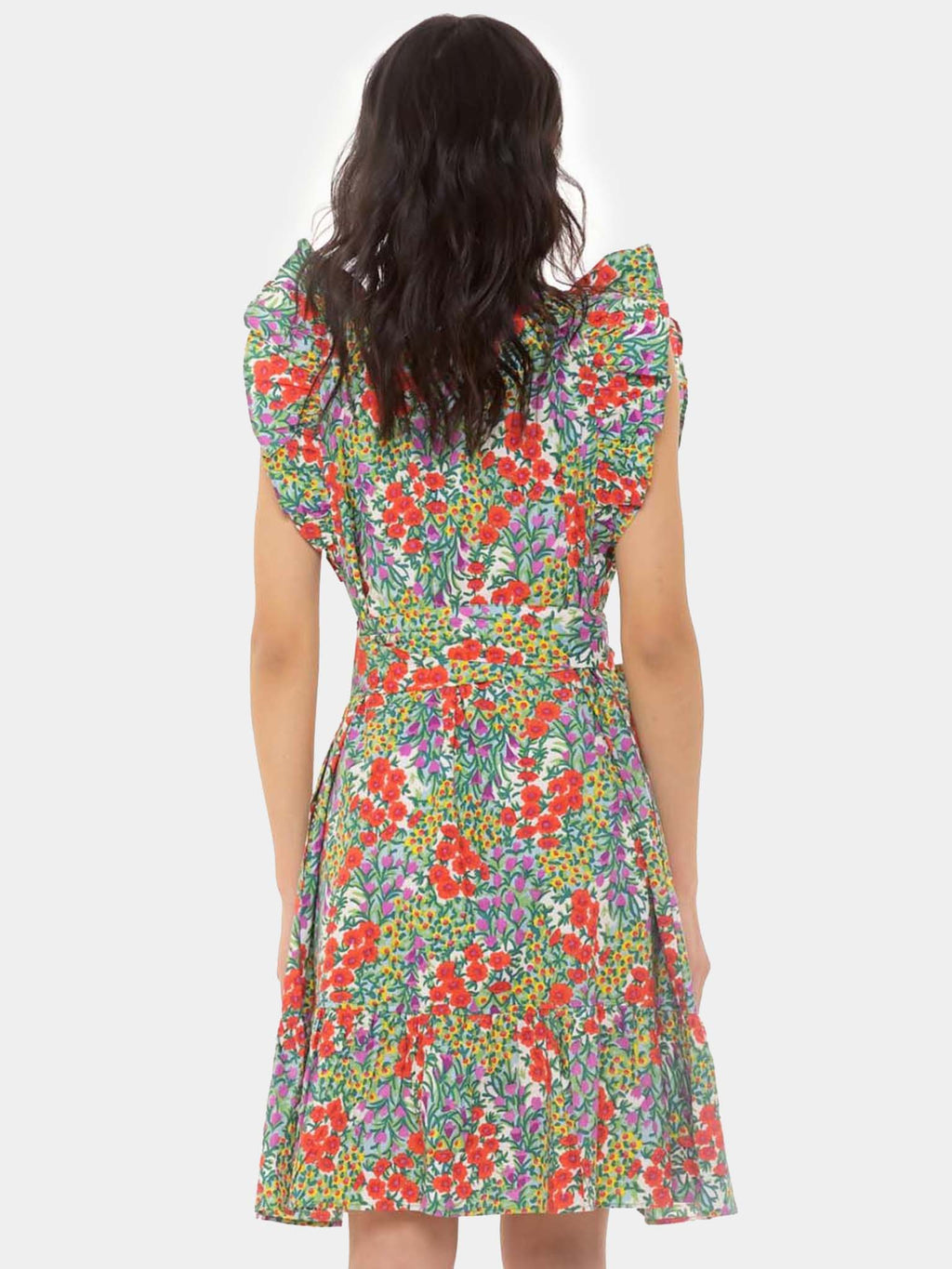 AUDREY MINI DRESSxCOTTAGEGARDENPOPPYMULTI-alt2