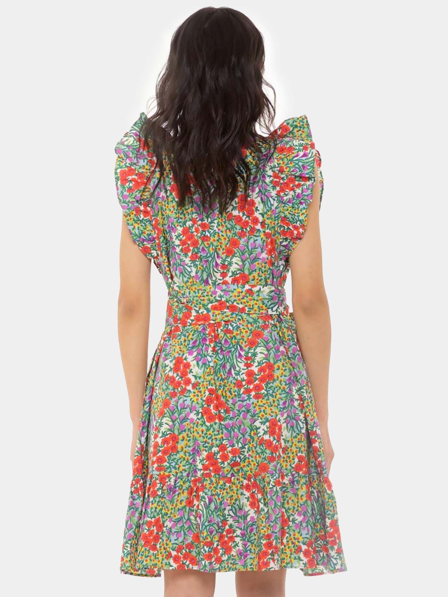 AUDREY MINI DRESSxCOTTAGEGARDENPOPPYMULTI-alt2