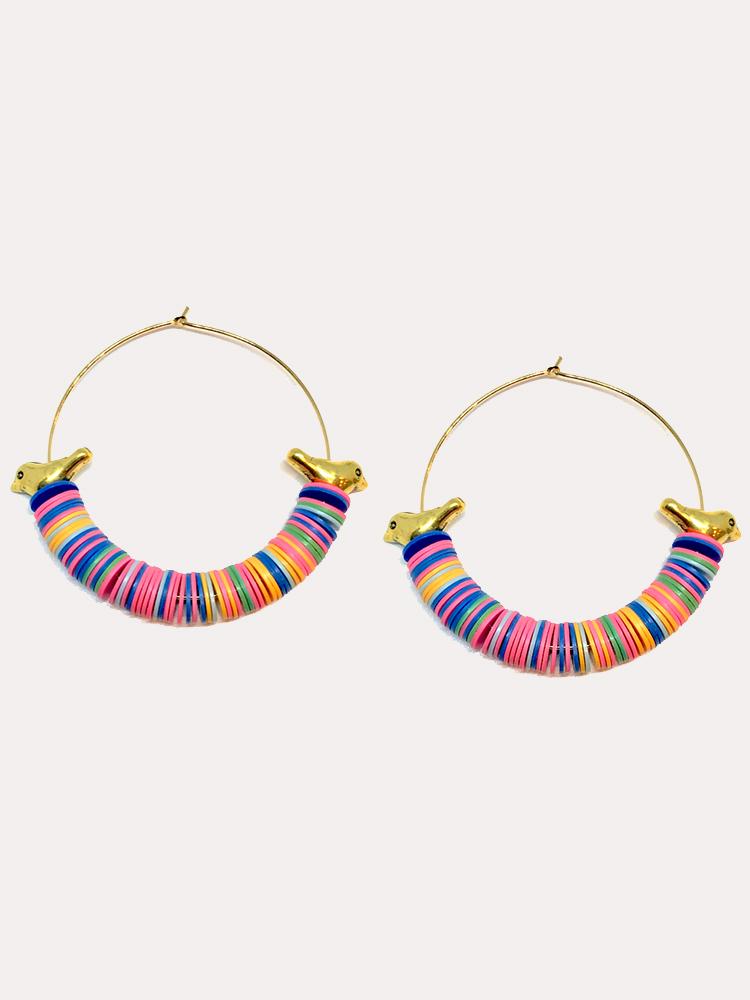 Accessory Concierge Aves Hoop Multi Earrings - Saint Bernard
