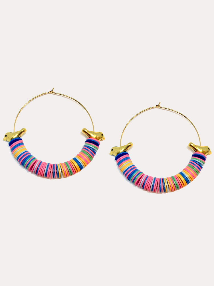 Accessory Concierge Aves Hoop Multi Earrings - Saint Bernard