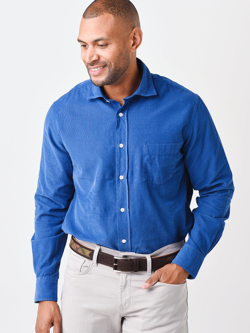 Hartford Men's Paul Pat Woven Shirt - Saint Bernard