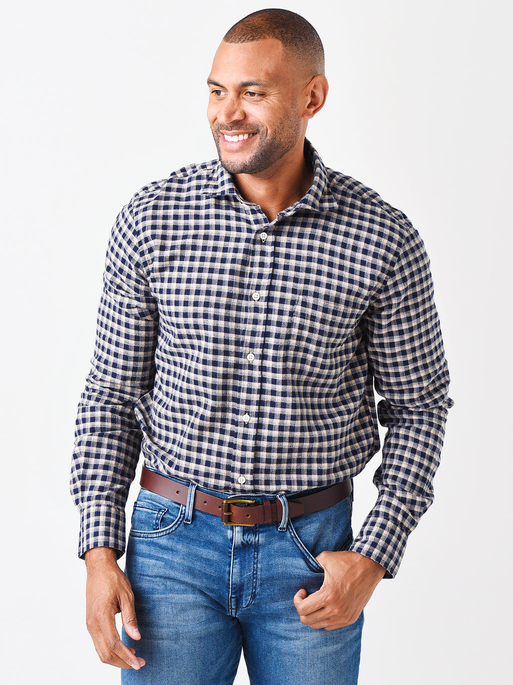 Hartford Men's Paul Button-Down Shirt - Saint Bernard