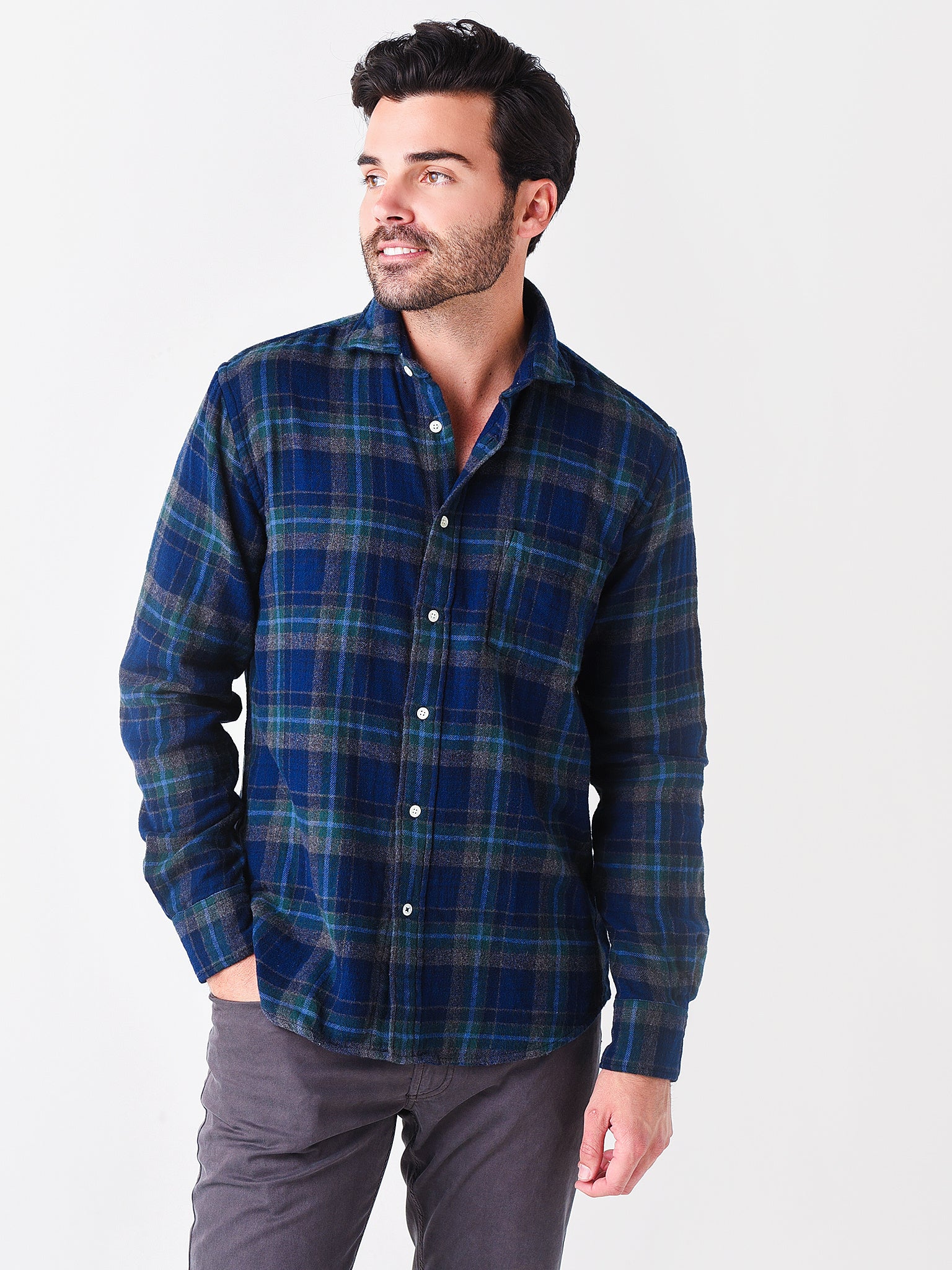 Hartford Men's Paul Woven Shirt - Saint Bernard