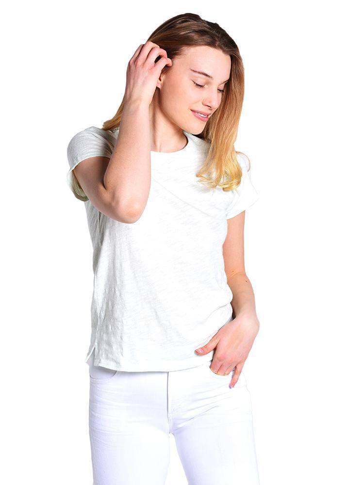 ATM Women's Slub Jersey Schoolboy Crew Neck Tee - Saint Bernard