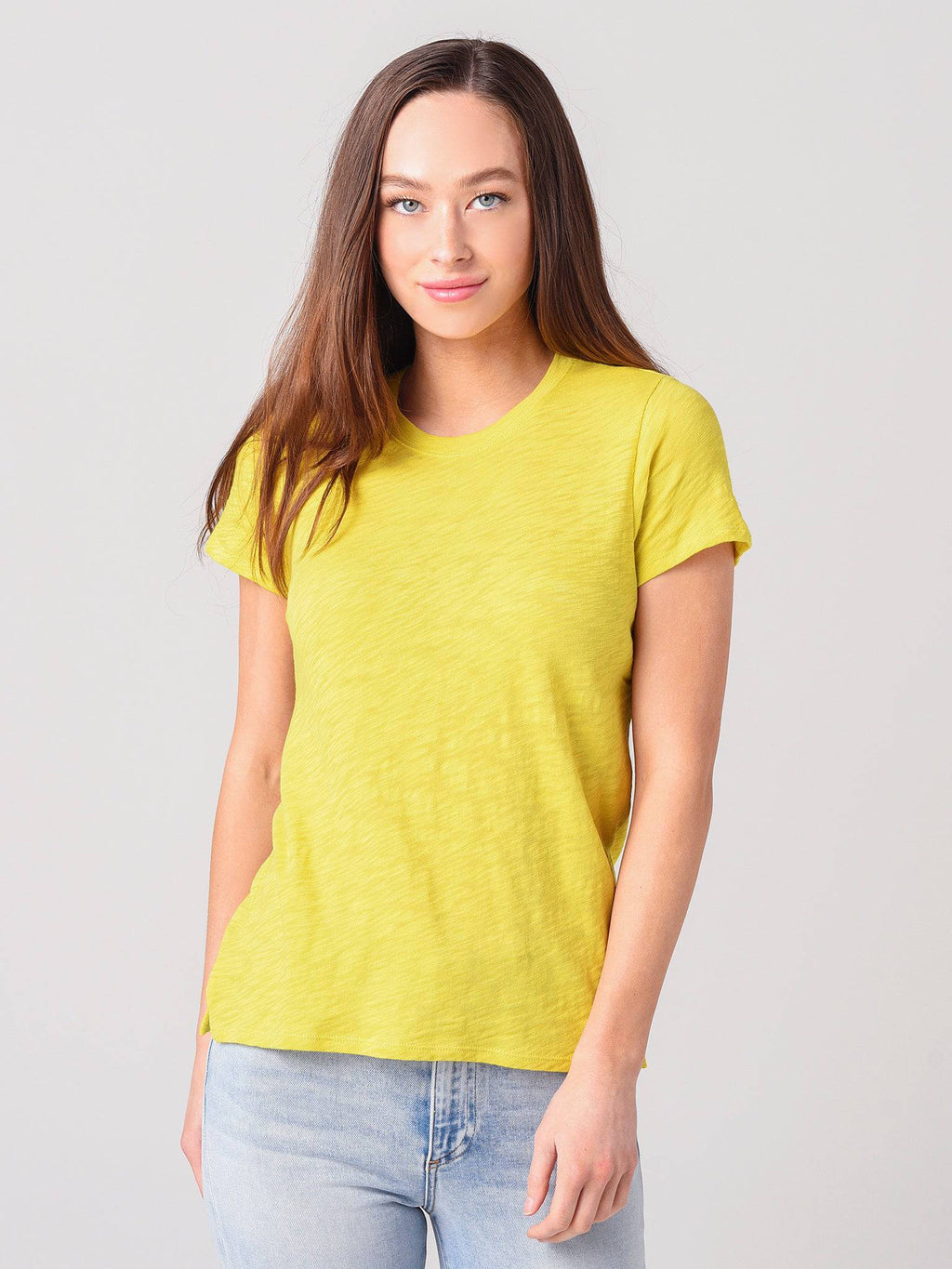 ATM Women's Slub Jersey Schoolboy Crew Neck Tee - Saint Bernard