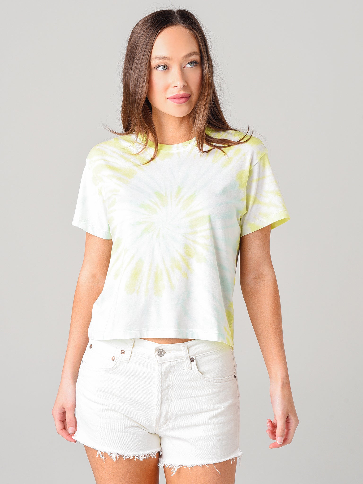 ATM Women's Classic Jersey Short Sleeve Tie-Dye Boy Tee - Saint Bernard