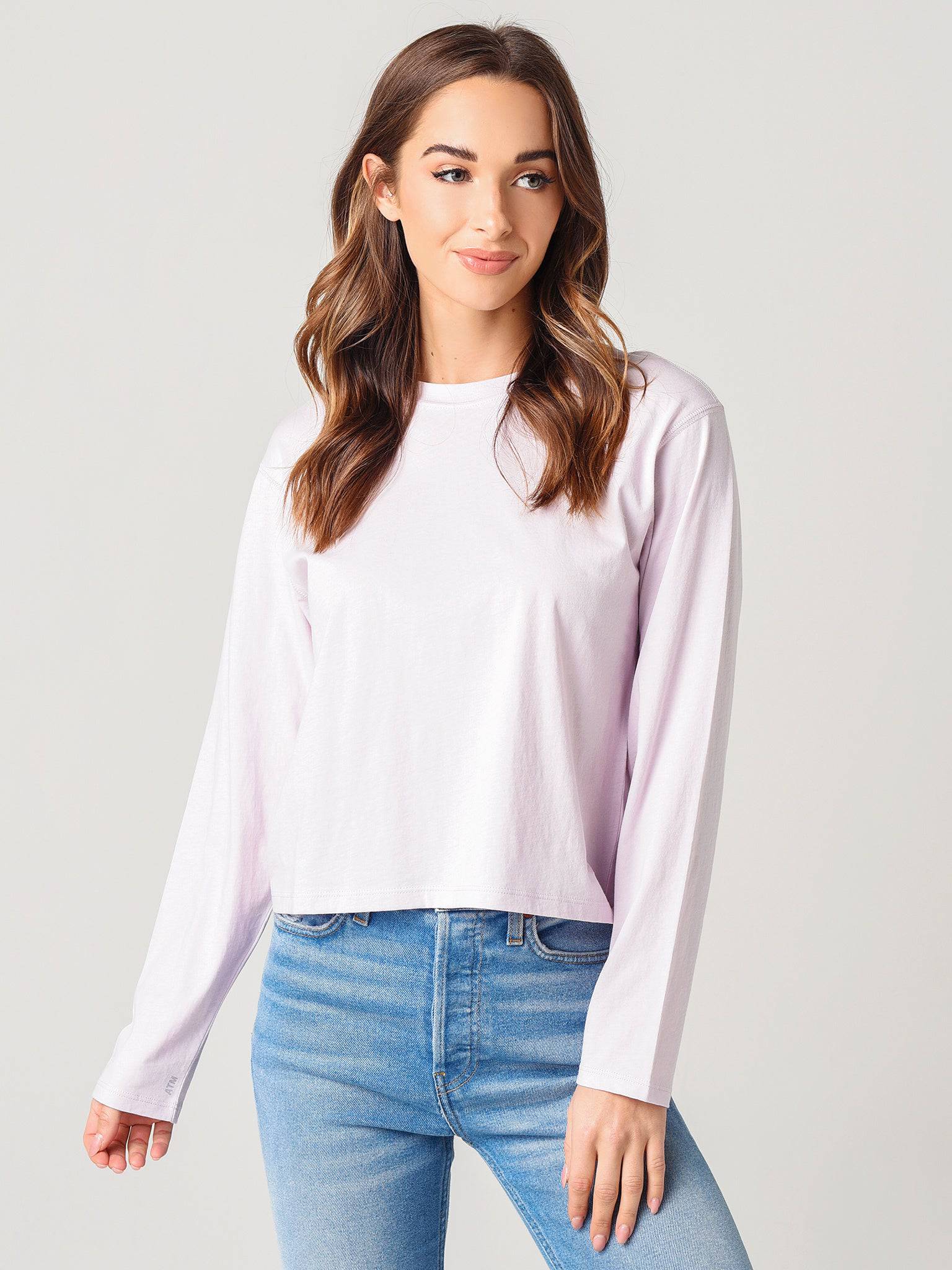 ATM Women's Classic Jersey Long Sleeve Boy Tee - Saint Bernard