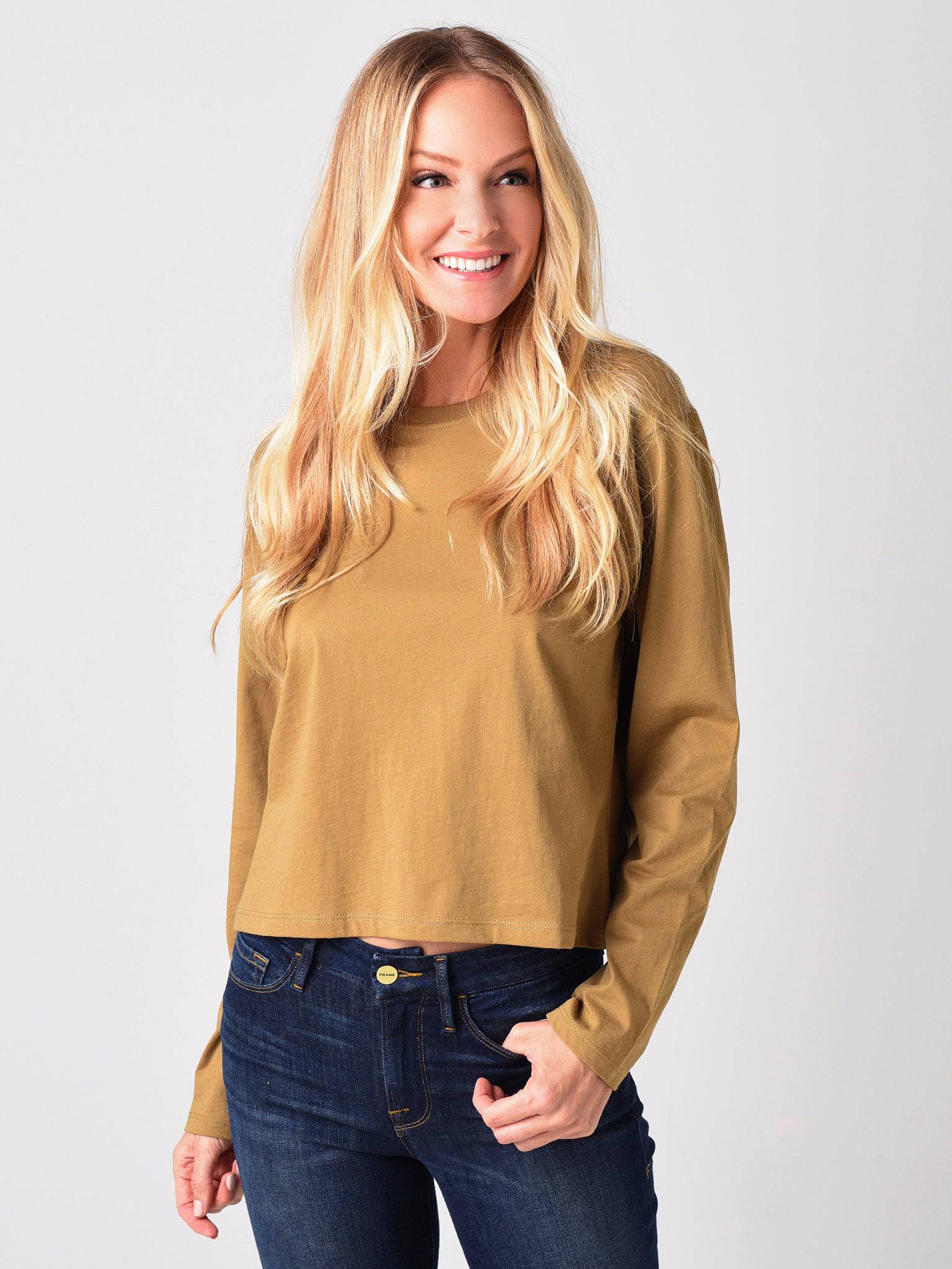 ATM Women's Classic Jersey Long Sleeve Boy Tee - Saint Bernard
