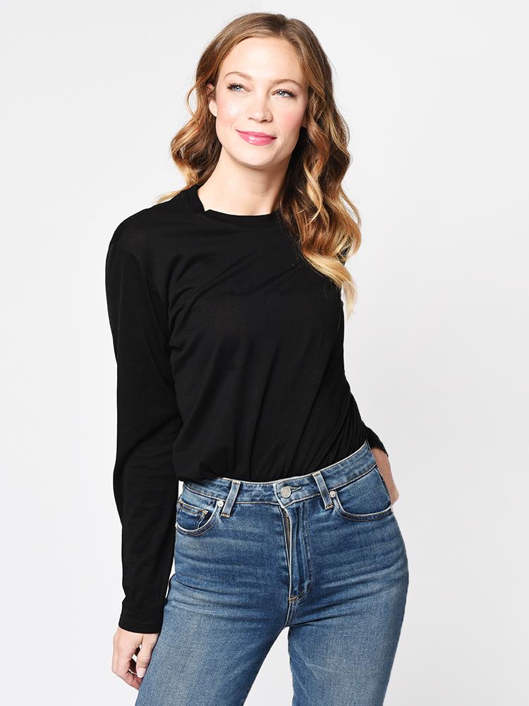 ATM Women's Long Sleeve Boy Tank Bodysuit - Saint Bernard